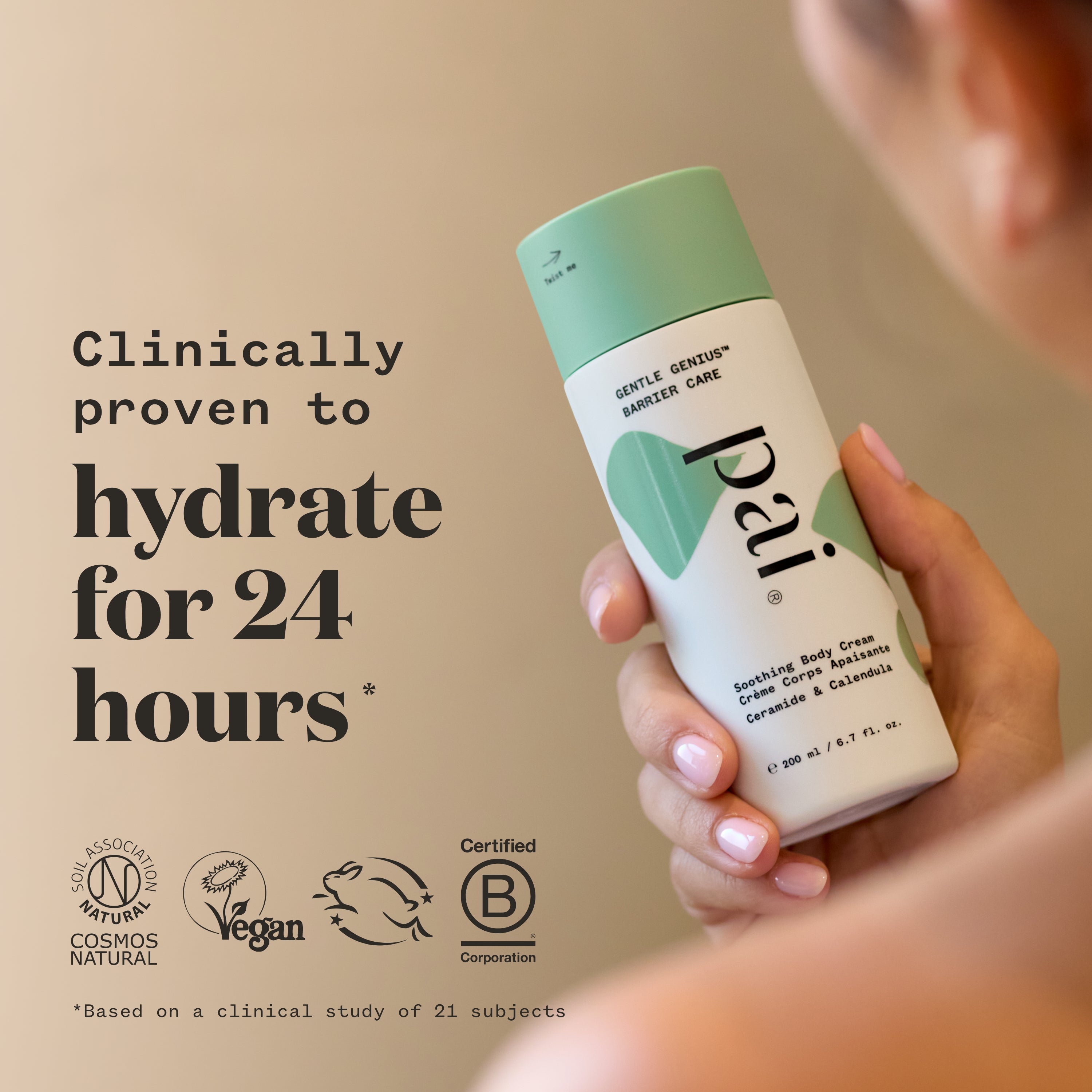 Gentle Genius™ Barrier Care Soothing Body Cream for Dry & Sensitive Skin - Ultra Hydrating Moisturizer with Natural Ingredients | Perfect for Daily Use, After Shower & Nighttime Skincare Routine