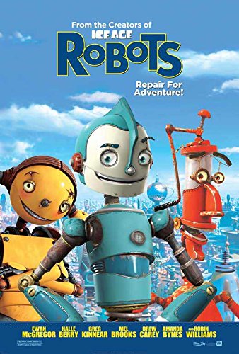 Robots Movie Poster (27 x 40 Inches - 69cm x 102cm) - 2005 Animated Film Wall Art (Style E) - Perfect for Home Theater, Game Room, and Office Decor