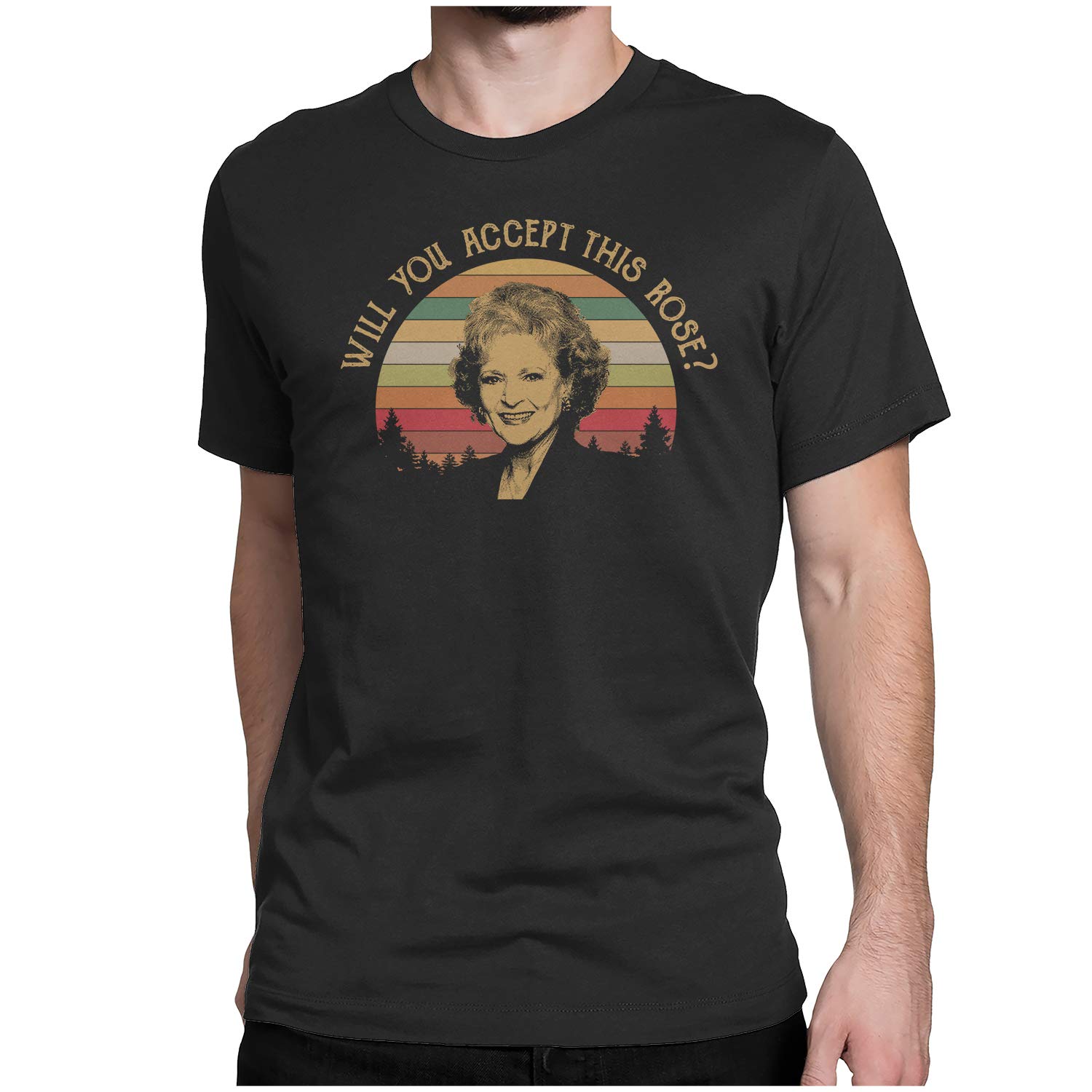 Vintage Retro T-Shirt - Will You Accept This Rose? | Funny Dating Show Inspired Tee for Bachelor Fans, Reality TV Lovers & Romantic Comedy Enthusiasts