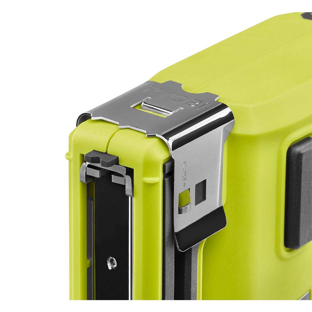 Ryobi 18V Cordless Crown Stapler Kit with Battery & Charger - Bulk Pack (Non-Retail) - Perfect for DIY Home Projects, Woodworking, and Upholstery