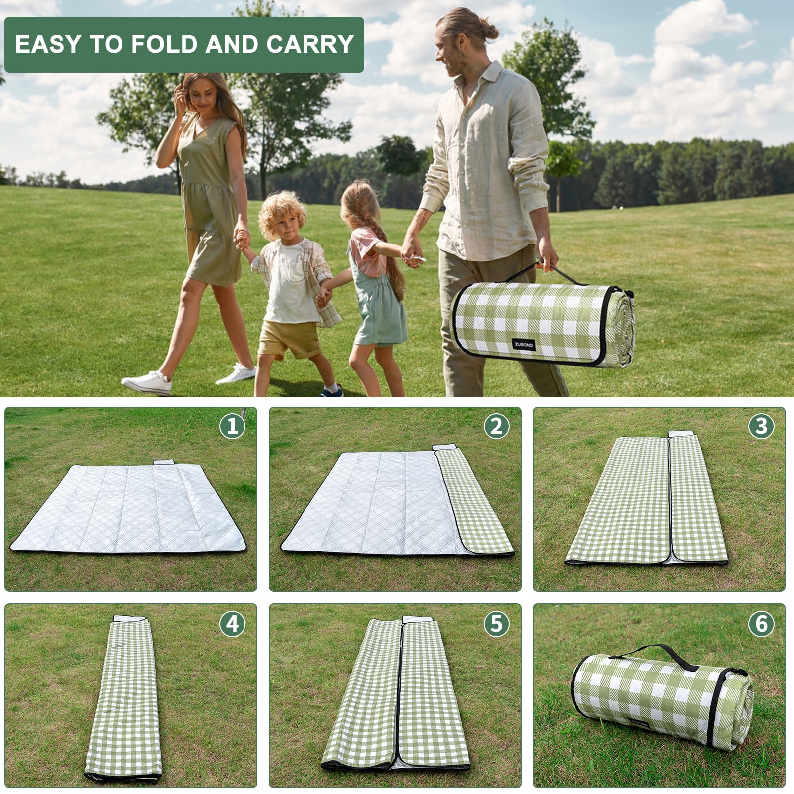 Waterproof & Sandproof Picnic Blanket - 80