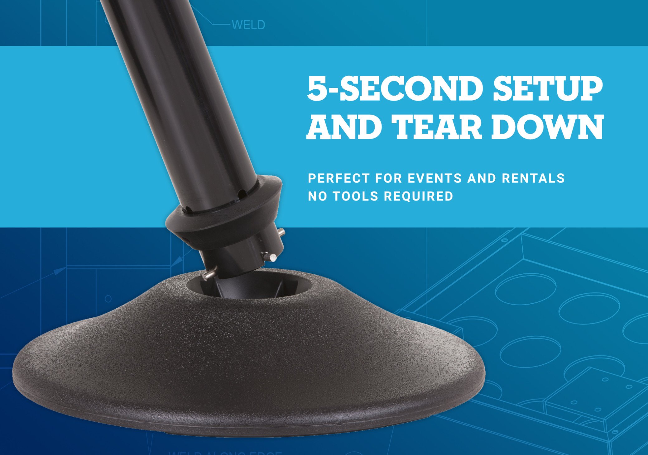 Premium Black Steel Stanchion Cart Kit - 12 Heavy Duty Post with Wheels for Events, Crowd Control & Queue Management | Ideal for Trade Shows, Retail Stores & Public Spaces
