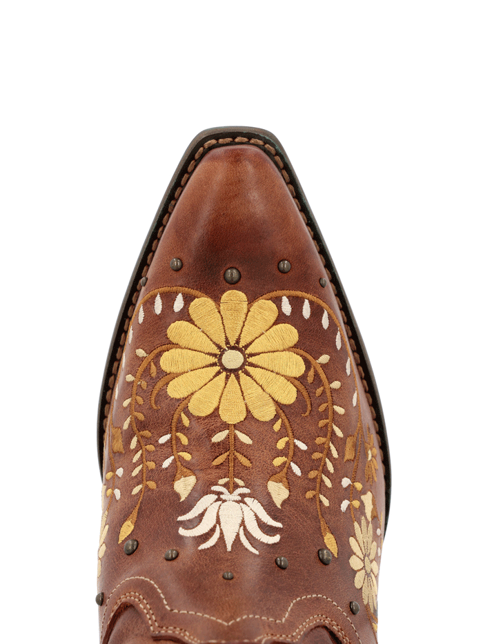 Durango DRD0439 Women's Crush Western Boot - Golden Wildflower Design for Cowgirl Fashion & Country Dancing