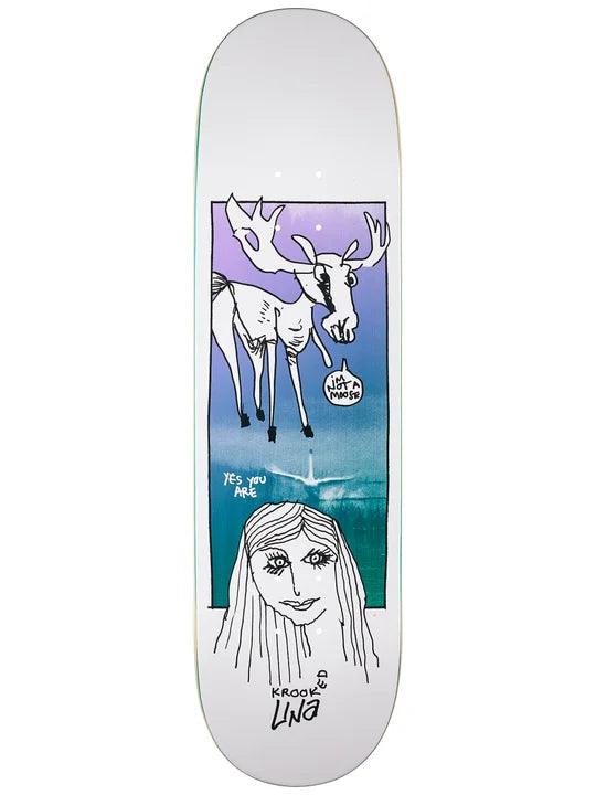 Krooked Una Debate True Fit Skateboard Deck 8.25