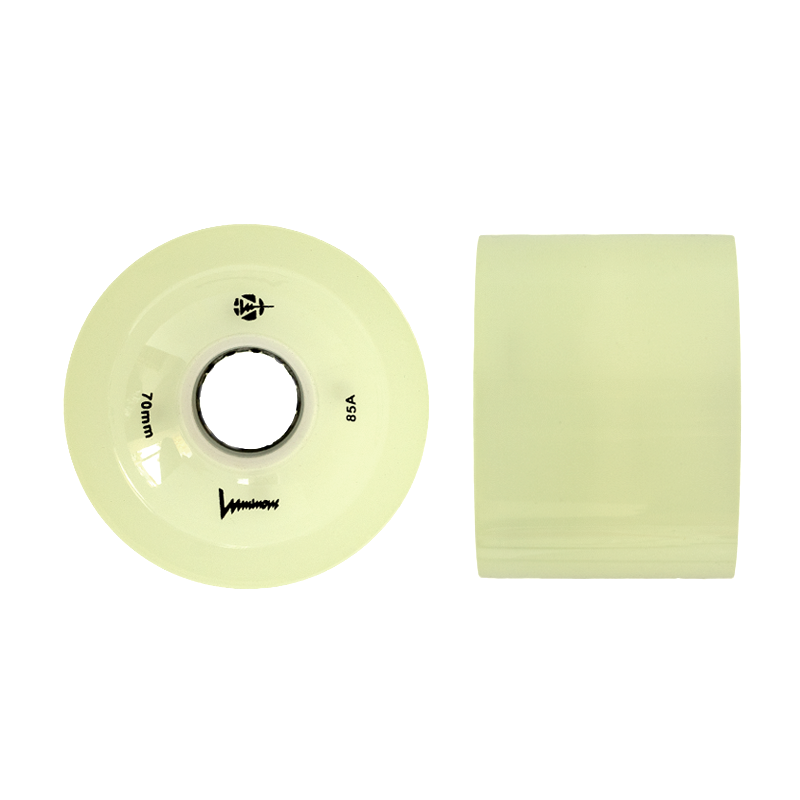 Glow in the Dark LED Longboard Wheels 70mm 85a (4-Pack) - Perfect for Night Skateboarding & Outdoor Adventures