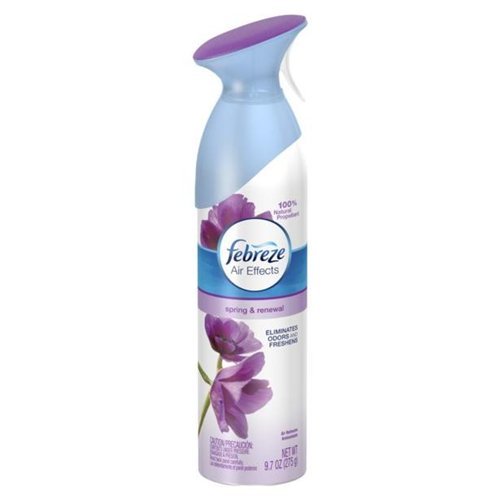Febreze Air Effects Fabric & Air Freshener Spray, 9.7 oz (Spring Scent) - Eliminates Odors for Home, Car, Office & Pet Areas