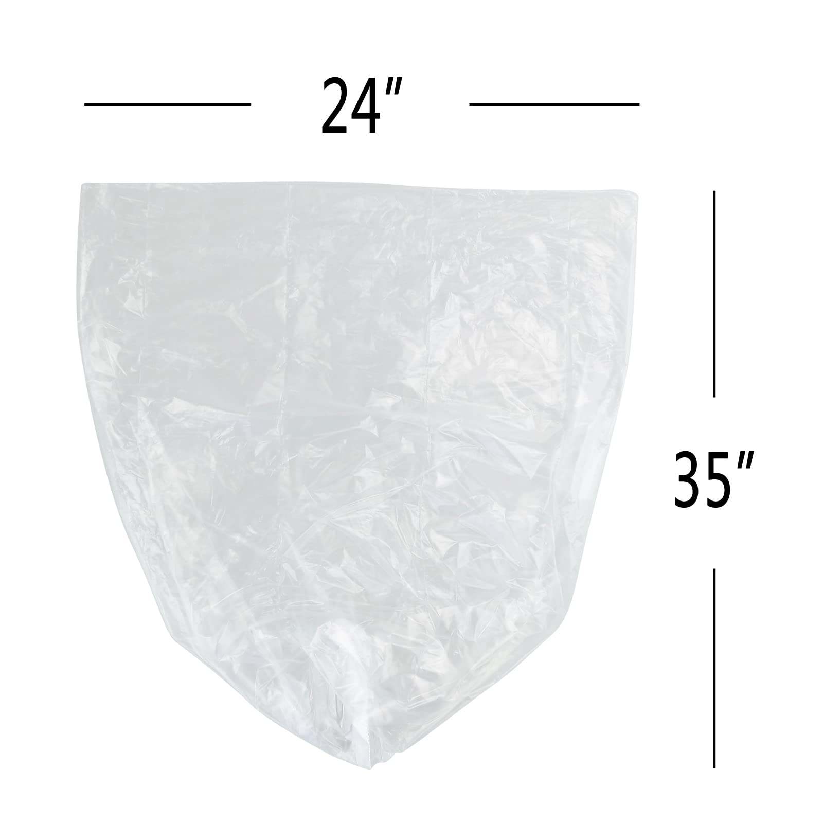 Xyskin 13 Gallon Clear Trash Bags - 6 Rolls (150 Count) Heavy Duty Garbage Bags for Kitchen, Office & Home Use - Perfect for Waste Bins, Recycling & Daily Cleanup