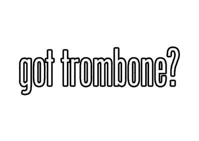 EW Designs Trombone Sticker Decal - 5