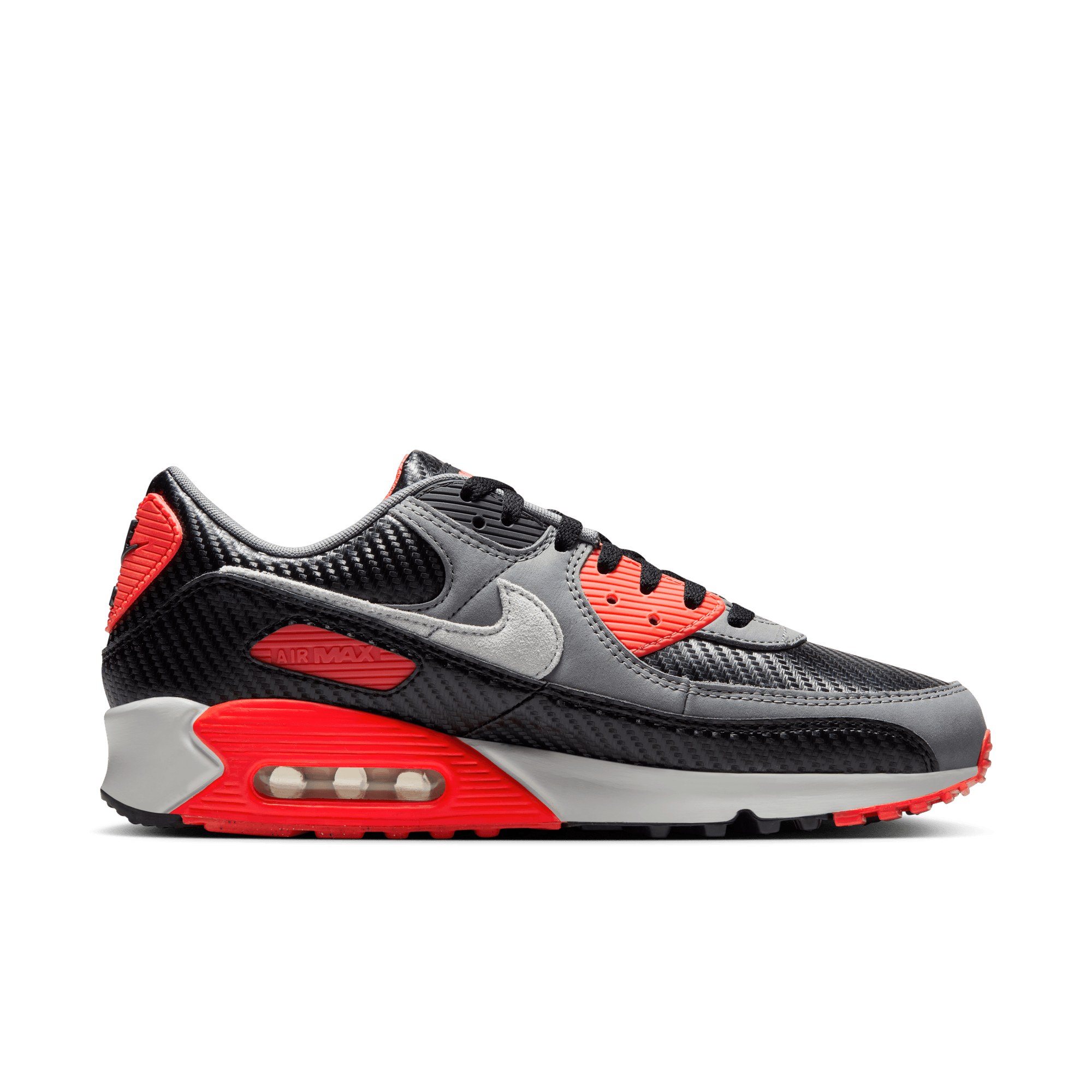 Nike Air Max 90 Premium Carbon Fiber Infrared Running Shoes for Men - Lightweight Comfortable Sneakers for Jogging, Gym Workouts & Streetwear Fashion
