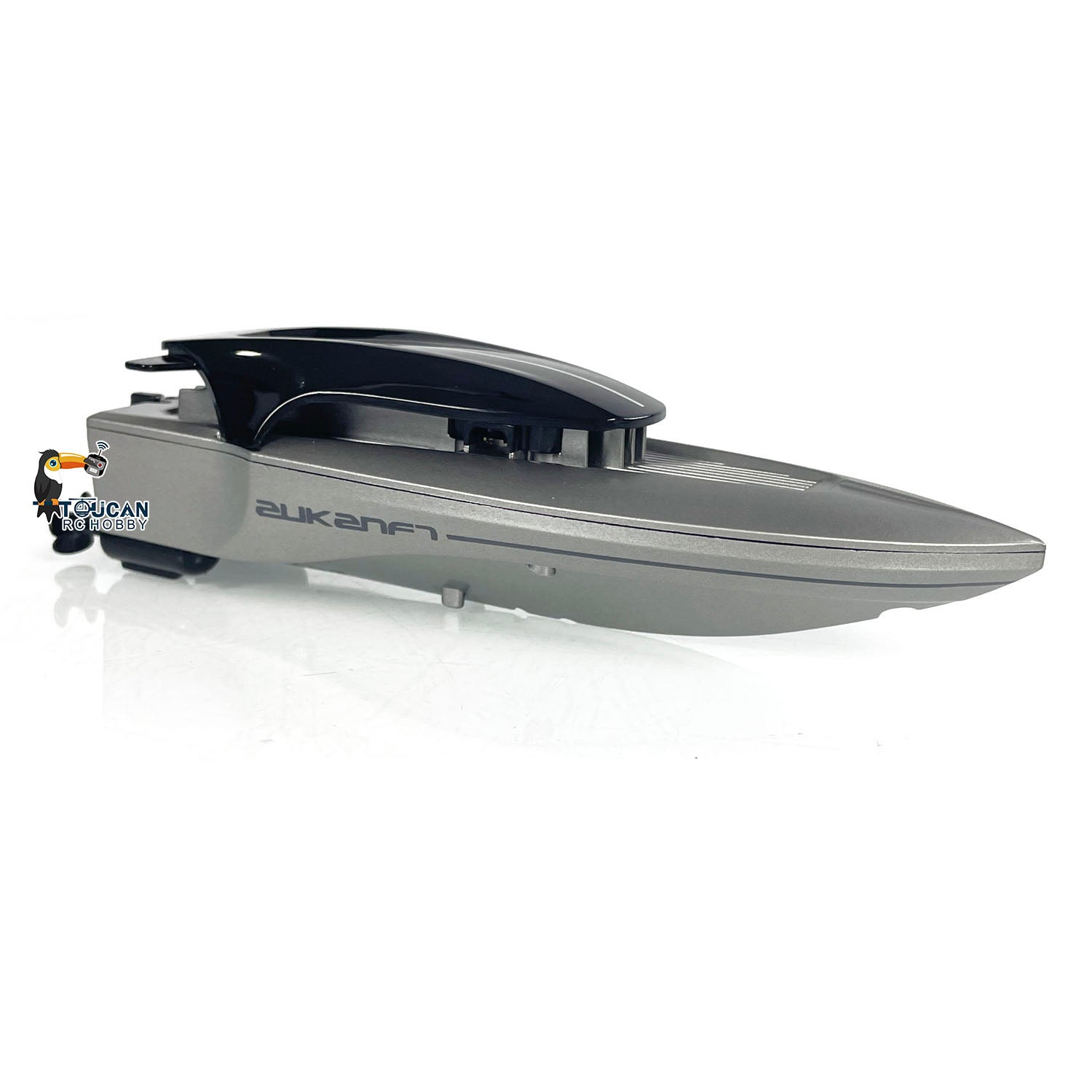 TOUCAN 2.4Ghz RC Rowing Skiff Remote Control Electric Boat with Twin Propellers - Ready to Run Mini Toy Model (14x4x3.8cm) for Indoor & Outdoor Water Play - Perfect for Pools, Lakes and Bathtub Fun