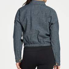 Alpine Design Women's Cedar Sky Jacket - Navy Blue Long Sleeve Crop Top for Hiking & Outdoor Adventures | Small Size