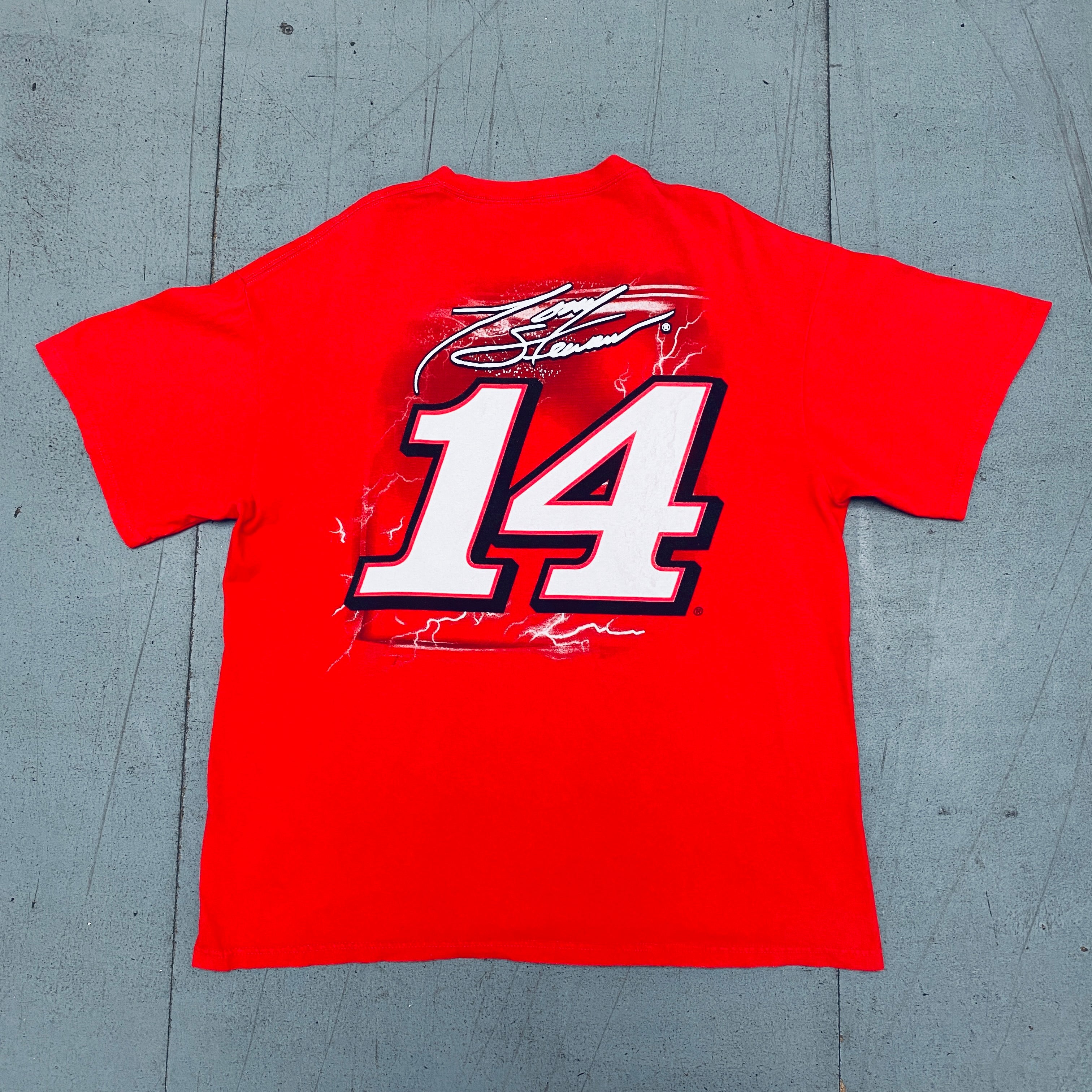 NASCAR Tony Stewart All Over Print T-Shirt XL - Officially Licensed Racing Fan Apparel for Men - Perfect for Race Day, Gifts & Casual Wear