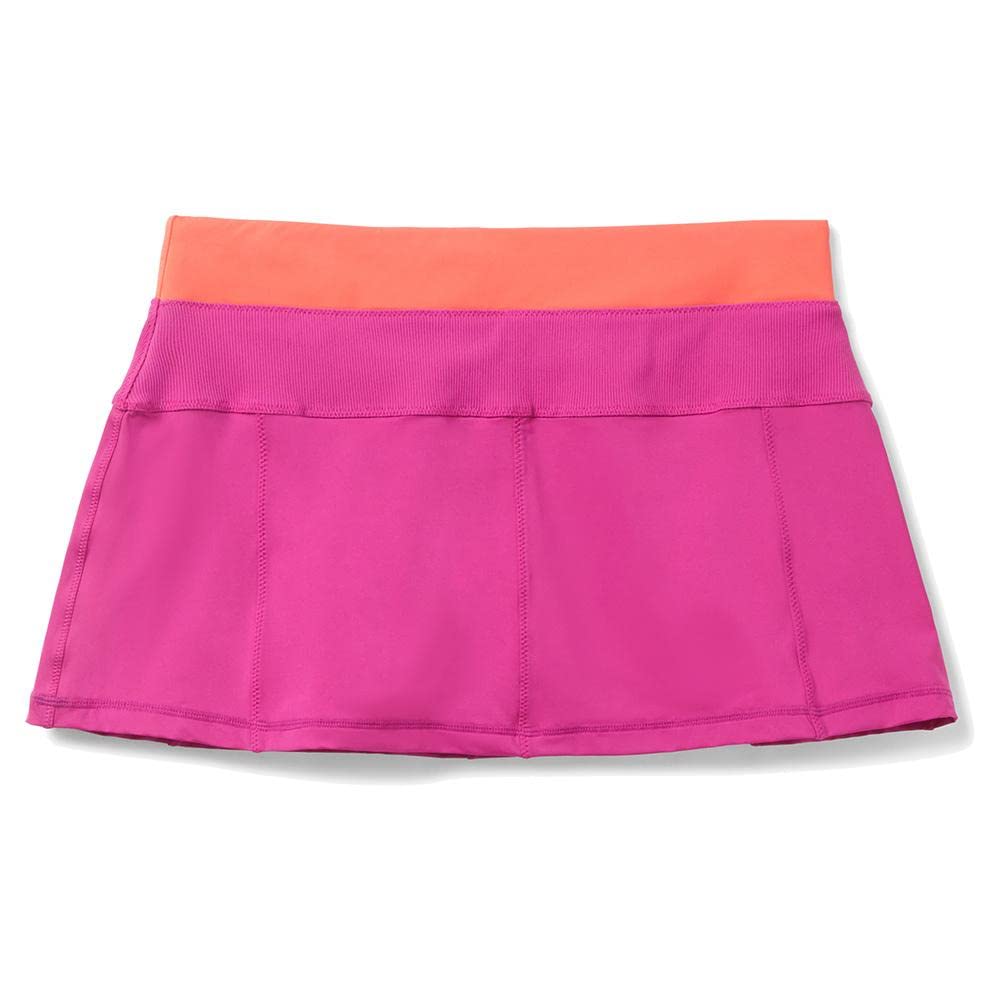 Fila Baseline 12.5 Inch Women's Tennis Skirt - Fuchsia & Hot Coral | Athletic Skirt for Tennis, Golf, Running & Workouts | Comfortable & Stylish Activewear