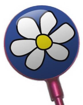Blue Daisy Bag Hanger - Pink Purse Hook for Handbags, Perfect for Restaurants, Bars & Travel | Durable & Stylish Bag Holder for Women