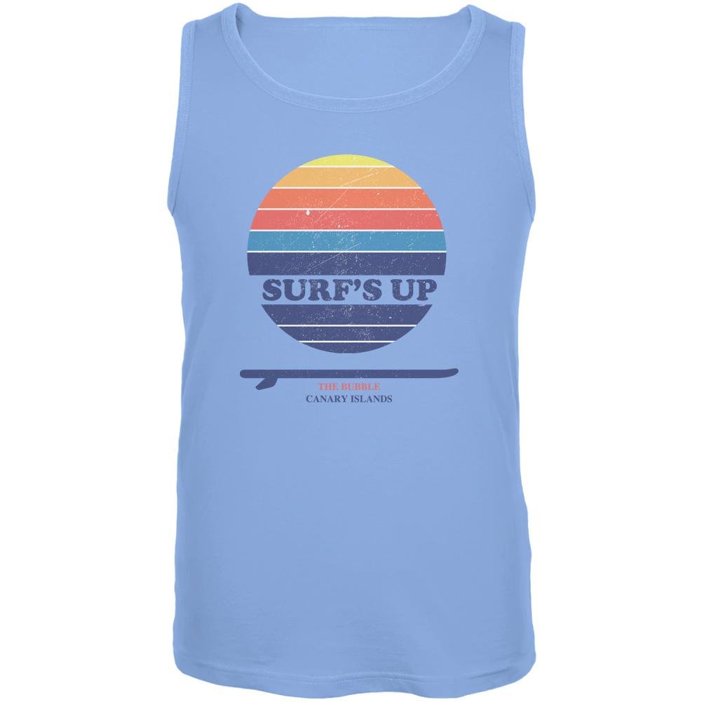 Old Glory Surf's Up The Bubble Canary Islands Men's Tank Top - Lightweight Quick-Dry Beach Shirt for Surfing, Summer Vacation & Casual Wear