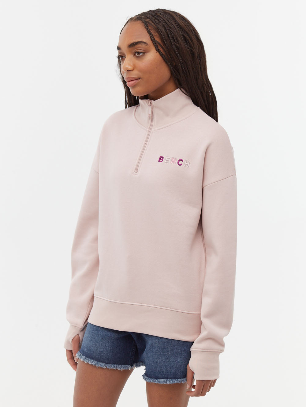 Huntley Quarter Zip Funnel Neck Sweatshirt for Men - Comfortable Pullover Fleece Hoodie for Outdoor Activities, Hiking & Casual Wear