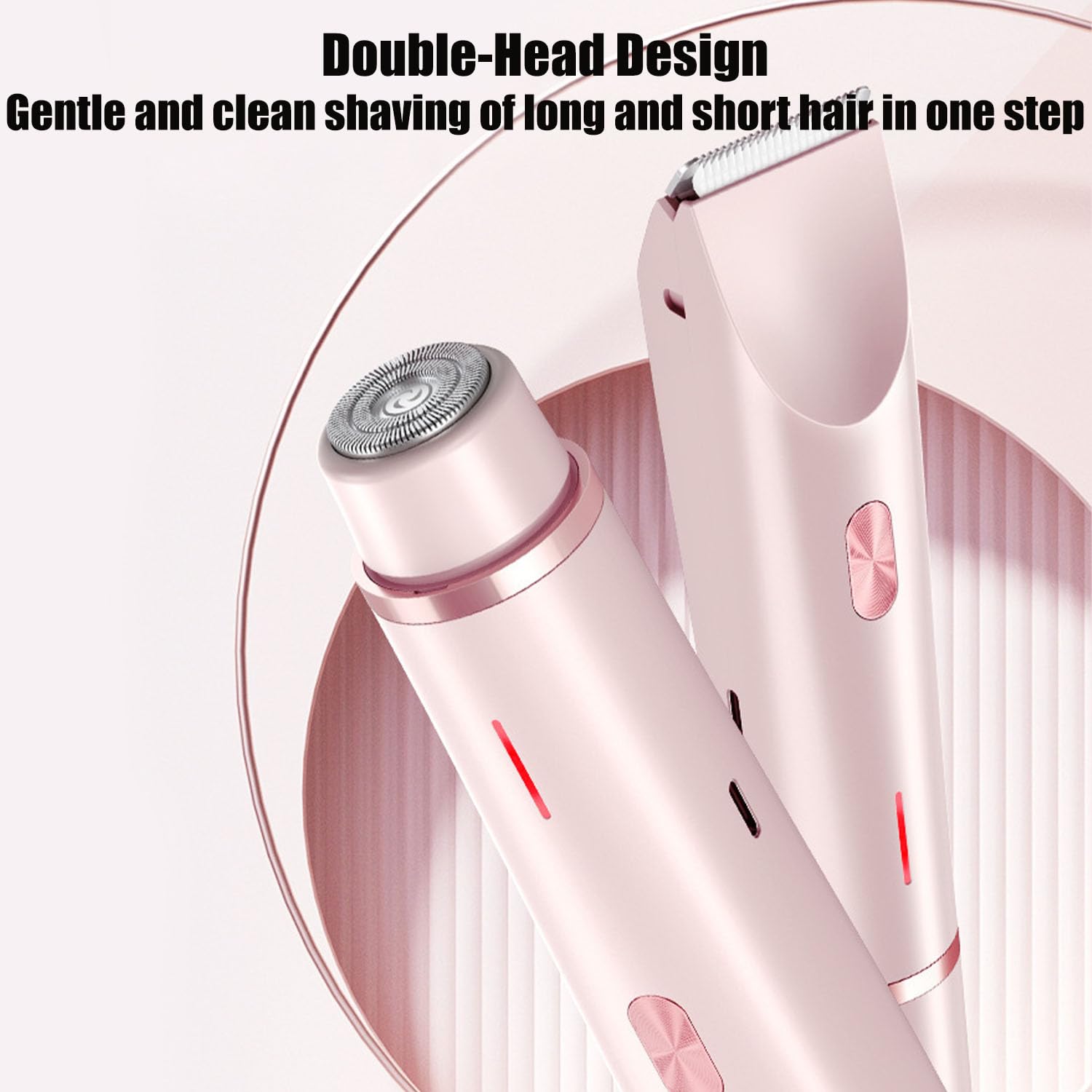 Coefficienta 2-in-1 Electric Razor for Women - 2025 Upgraded Wet & Dry Shaver with Removable Head, IPX7 Waterproof, Portable Mini Design for Legs, Arms & Underarms - Perfect for Travel, Gym & Quick Hair Removal (Purple)