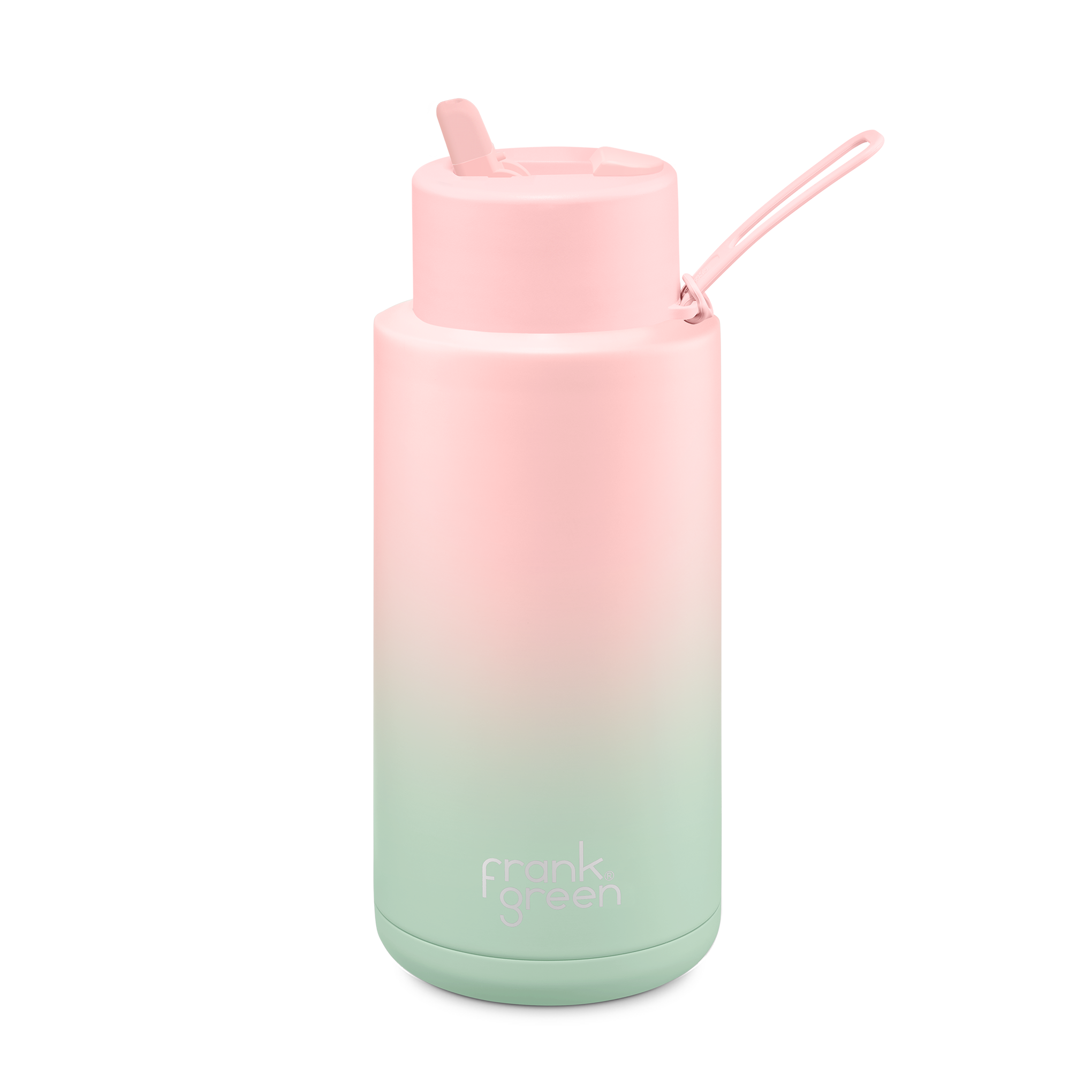 Gradient Ceramic Reusable Water Bottle 34oz (1000ml) - Eco-Friendly Travel & Gym Bottle for Hot & Cold Beverages