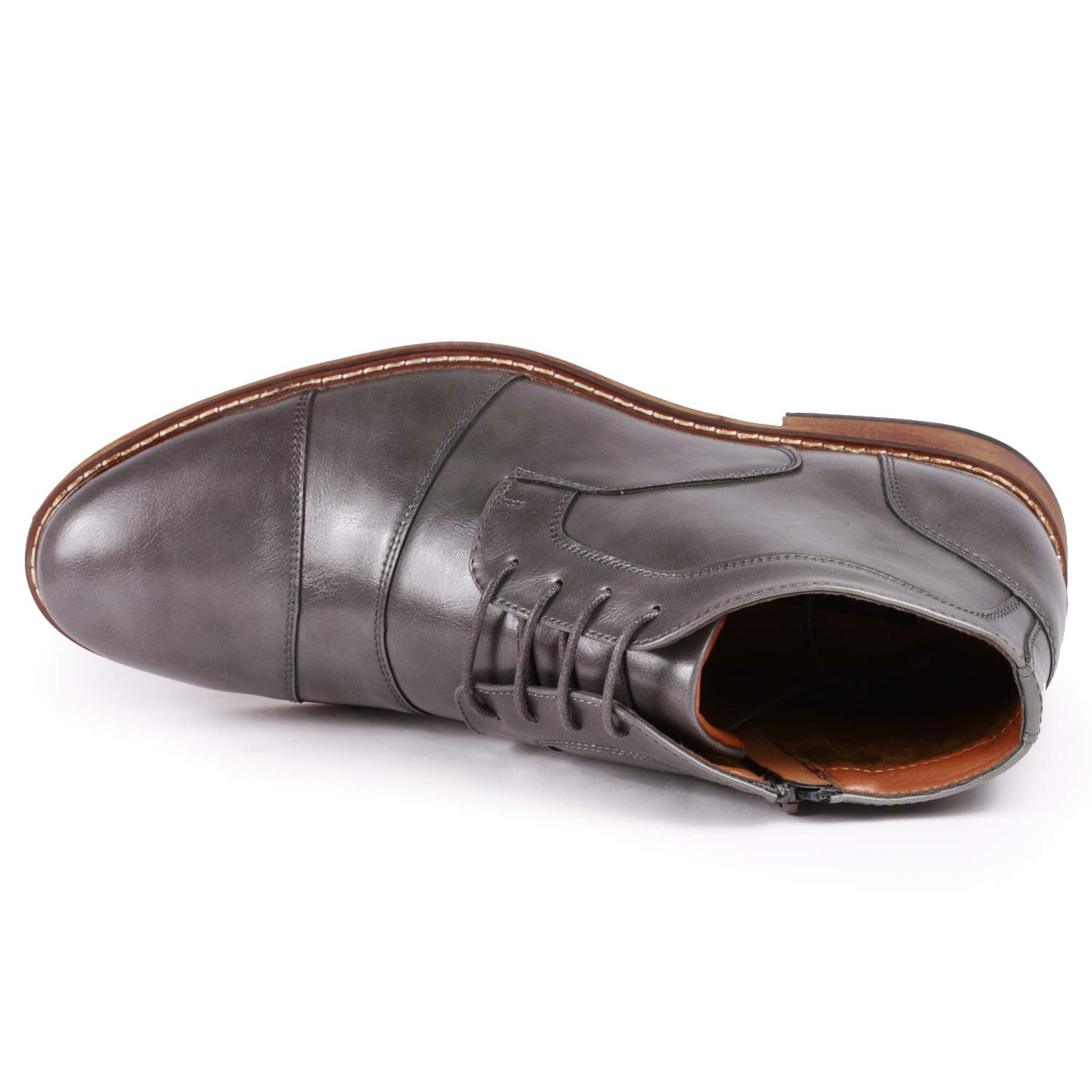 Metrocharm MC147 Men's Cap Toe Oxford Dress Shoes - Classic Formal & Casual Ankle Boots for Business, Office, Wedding & Everyday Wear