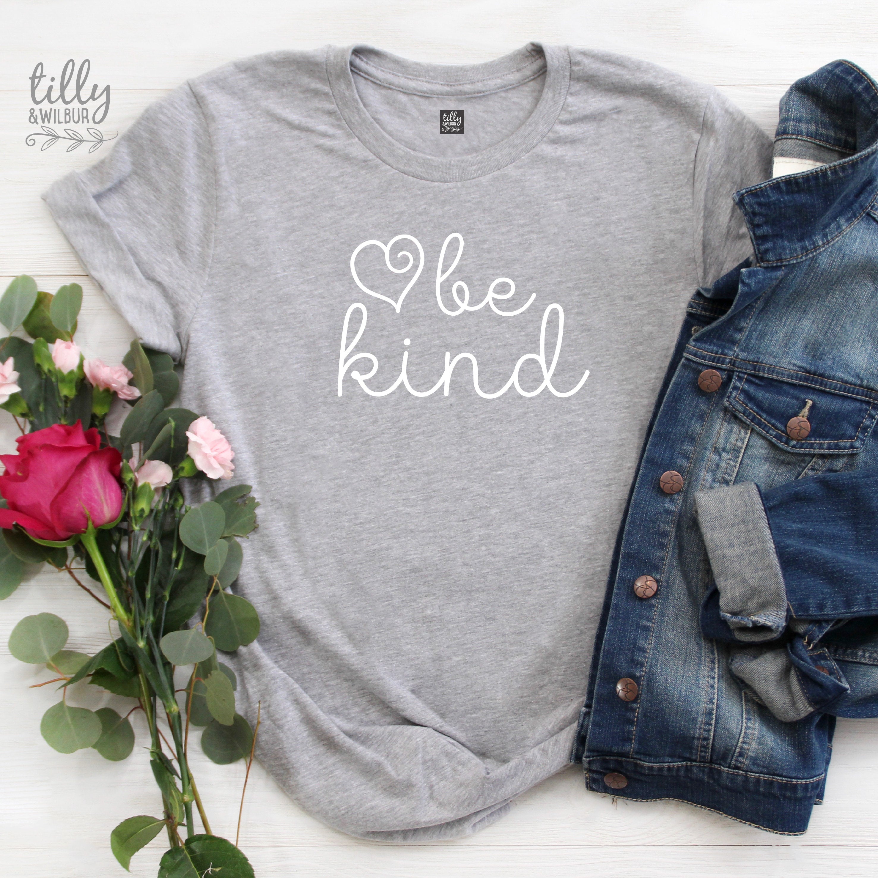 Be Kind Women's T-Shirt - Inspirational Kindness Quote Top for Everyday Wear - Perfect for Casual Outfits, Work, and Spreading Positivity