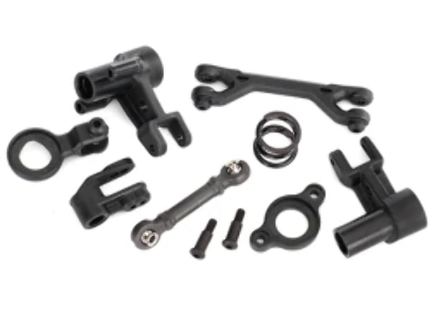 Traxxas 8543 Black Steering Bell Cranks - High-Performance RC Car Parts for Off-Road Racing & Crawling