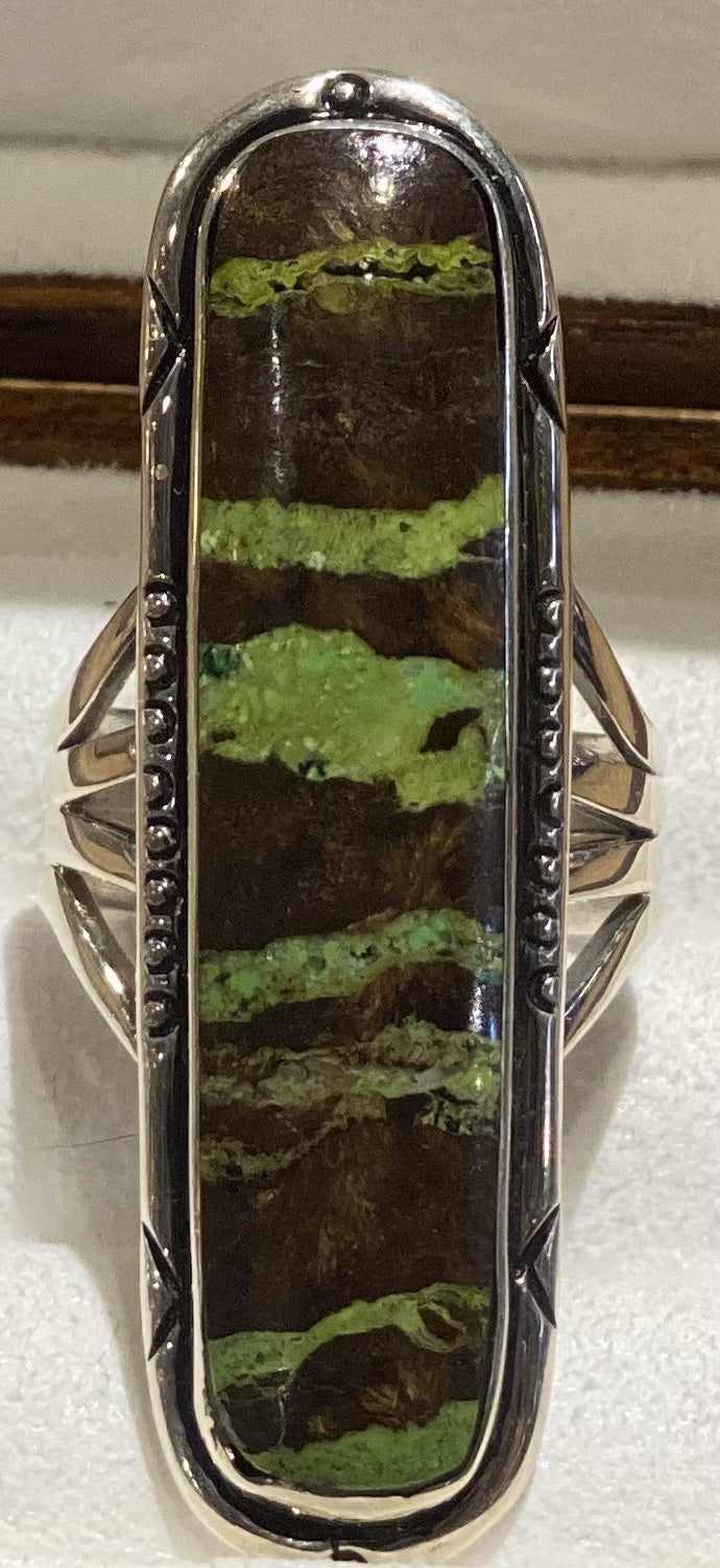 TQ Long Rectangular Ring - Size 10 - Elegant Minimalist Jewelry for Women - Perfect for Everyday Wear, Date Nights & Special Occasions