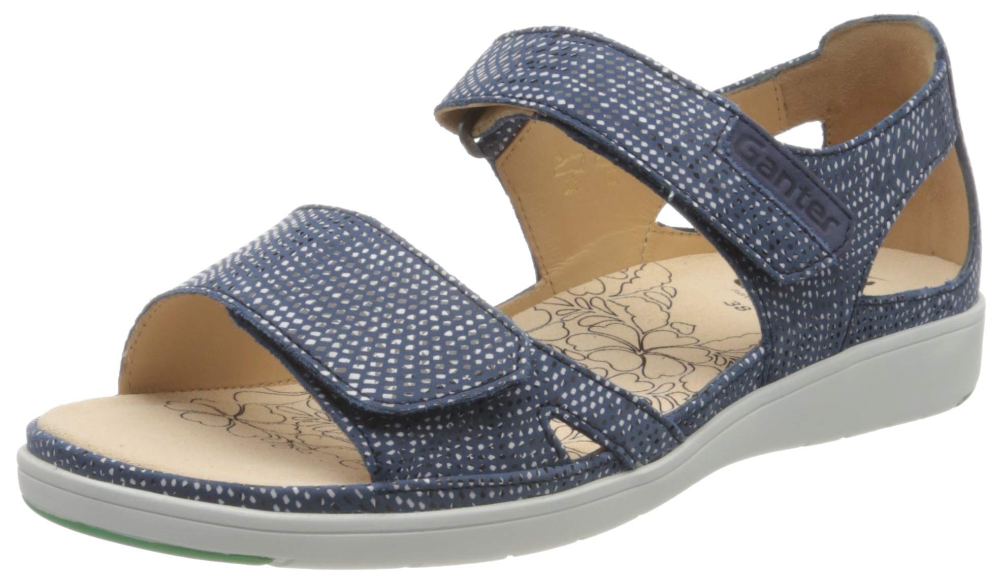 Ganter Women's Ankle Strap Sandals - Comfortable Summer Casual Shoes for Walking, Beach, and Outdoor Activities