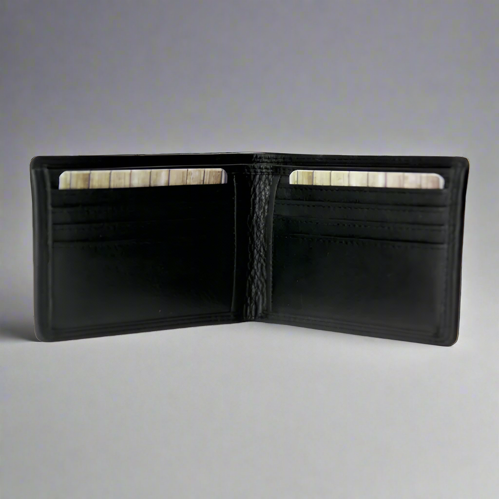 Premium Rugged Earth Men's Bifold Leather Wallet - RFID Blocking - Slim Design for Everyday Carry & Travel Essentials