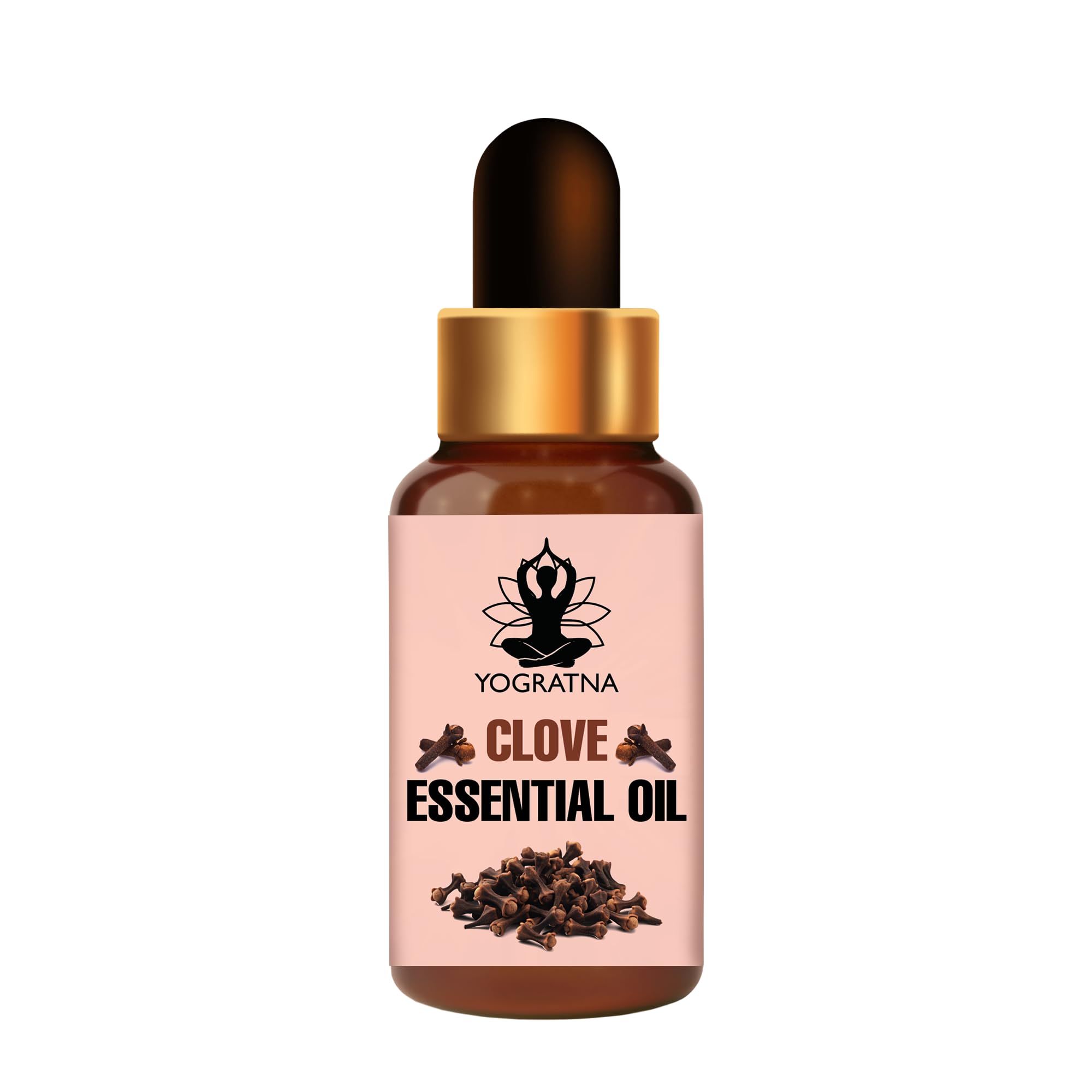 Yogratna 100% Pure Therapeutic Grade Clove Essential Oil (30ml) - Natural Remedy for Teeth, Hair & Skin Care | Aromatherapy, Massage & DIY Beauty Uses