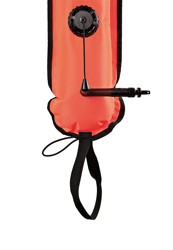 XDeep Closed DSMB 140cm - High Visibility Safety Sausage for Scuba Diving & Technical Diving | Emergency Surface Marker Buoy for Underwater Signaling & Diver Safety