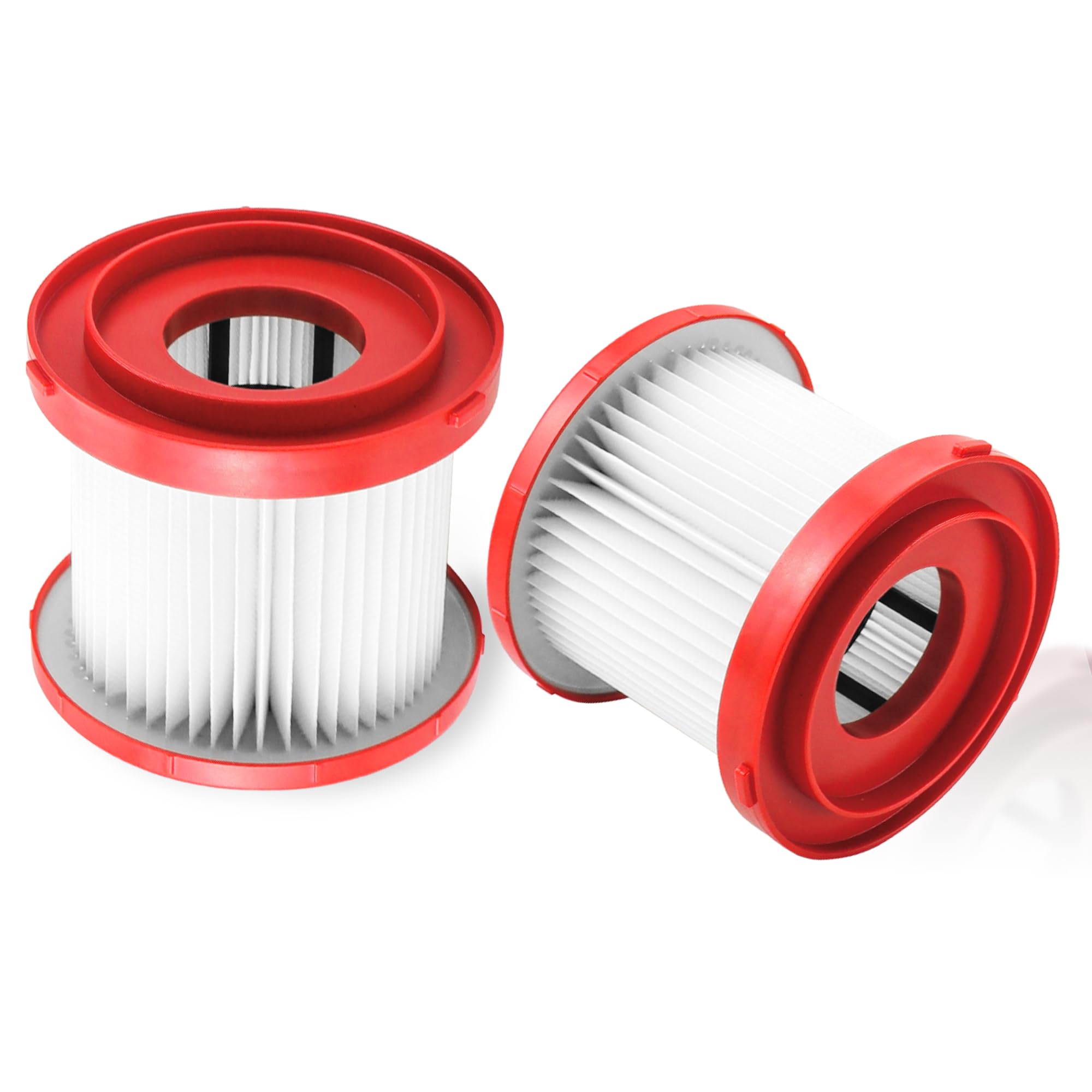 2 Pack HEPA Wet Dry Vacuum Filter Replacement for Milwaukee M18 Fuel Cordless Vacuum 0780-20 0880-20 - Compatible with Dust, Debris & Liquid Cleanup in Workshops, Garages & Construction Sites