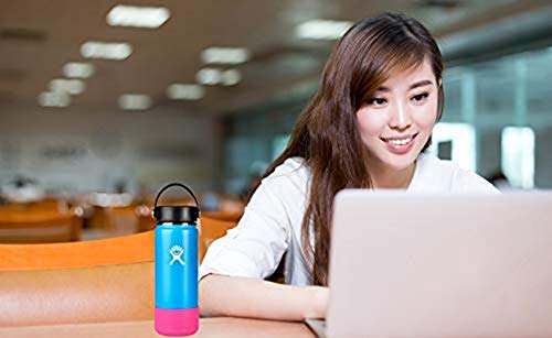 BPA-Free Protective Silicone Sleeve for 12-24oz Hydro Flask, Simple Modern & Takeya Water Bottles - 2 Pack with Anti-Slip Bottom | Perfect for Gym, Hiking & Outdoor Activities