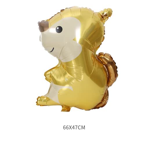 8 Pack Cute Animal Balloons - Hedgehog & Fox Helium Balloons for Birthday Party Decorations, Baby Shower Supplies, Gender Reveal, Kids Room Decor & Photo Backdrop