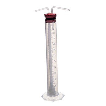 11030 Gas Washing Bottle - 250ml Polypropylene Lab Equipment for Chemistry Experiments & Scientific Research