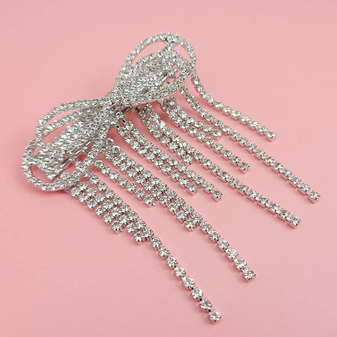 Luxury Crystal Rhinestone Butterfly Hair Clip - Elegant Tassel Barrette Hair Accessories for Women & Girls | Perfect for Weddings, Parties & Everyday Wear
