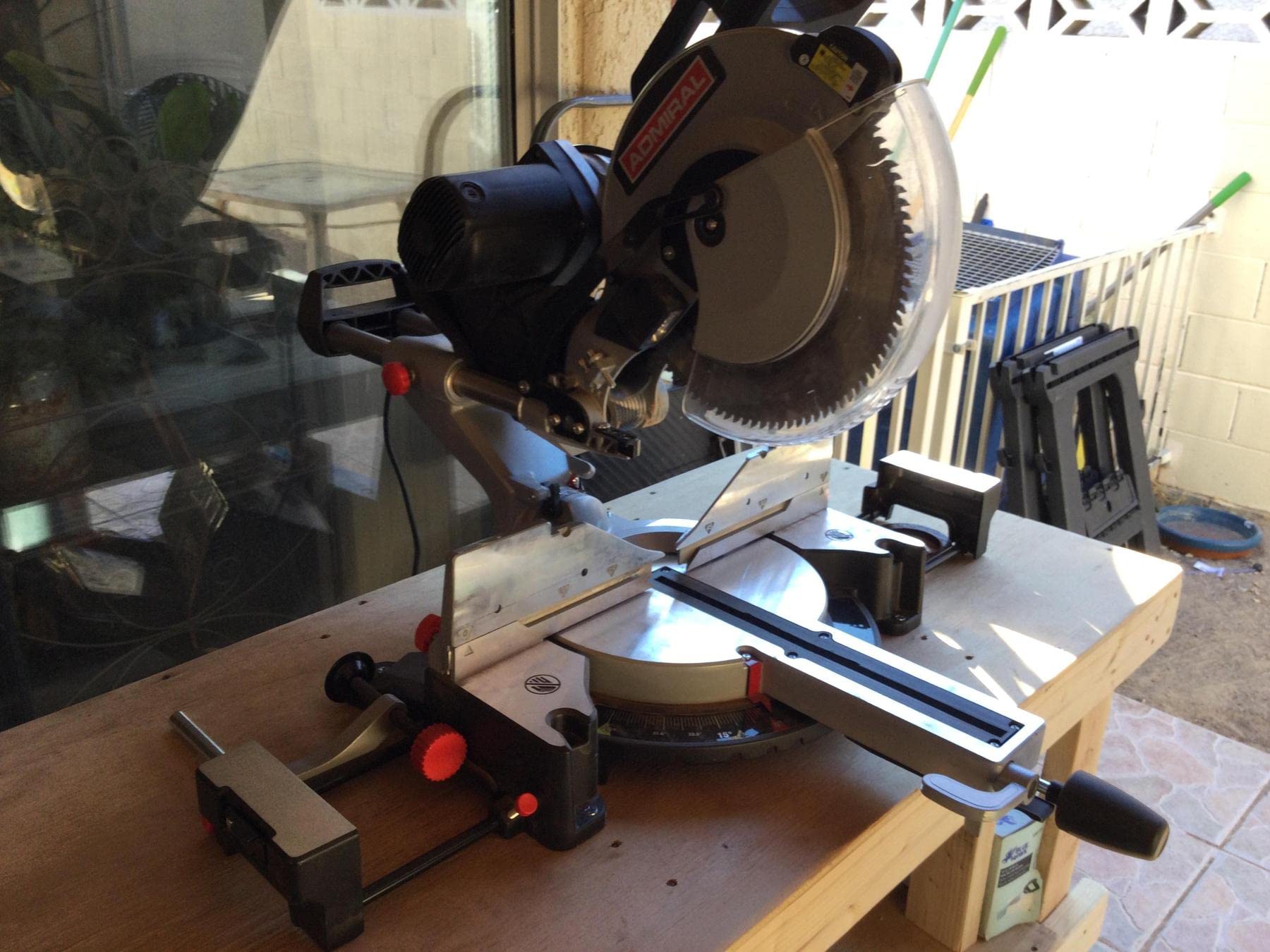 12 Inch Dual-Bevel Sliding Compound Miter Saw with Laser Guide & LED Work Light - 15AMP Powerful Motor for Woodworking, Carpentry & DIY Projects (Blade Sold Separately) - Perfect for Crown Molding, Baseboards & Precision Cutting
