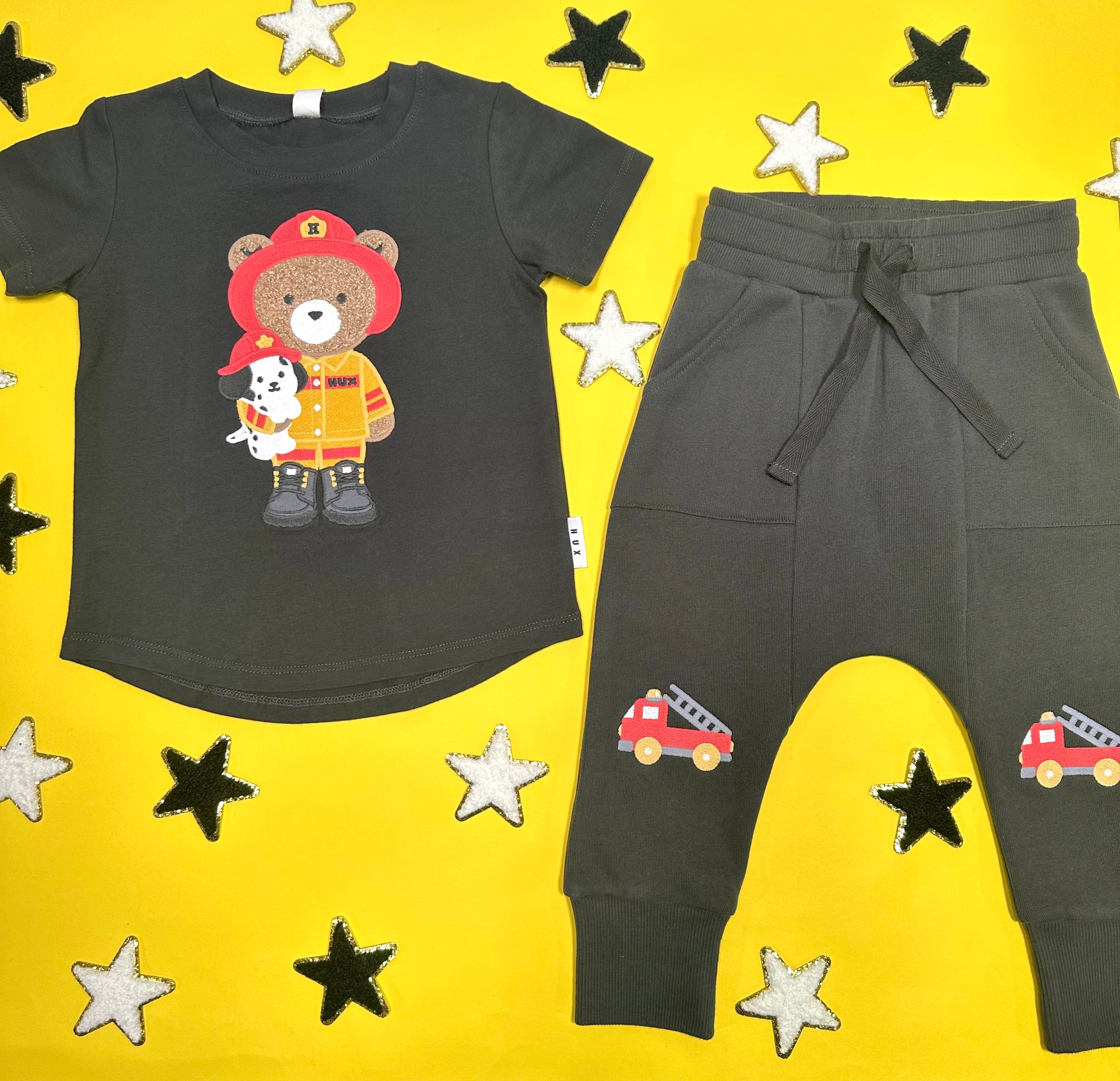 **Firetrucks Drop Crotch Lightweight Sweatpants for Men - Comfortable Joggers for Casual Wear, Workout & Lounge**