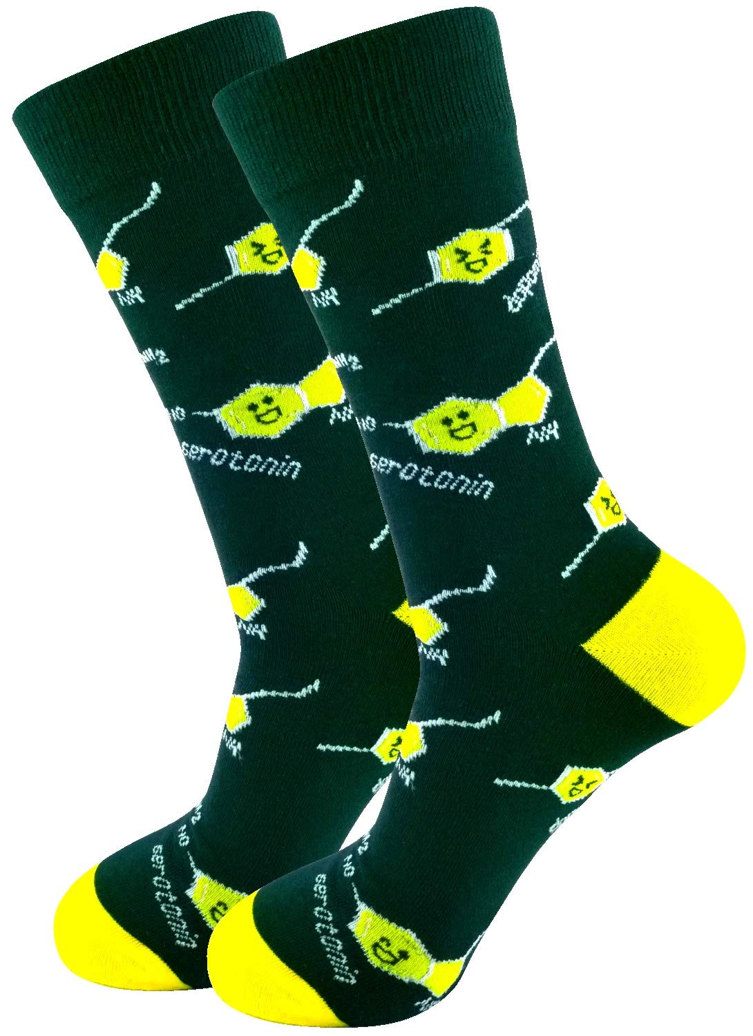 Funny Novelty Dress Socks for Men - Cool Cotton Crew Socks (Size 8-13) Multipack - Perfect for Gifts, Parties & Casual Wear