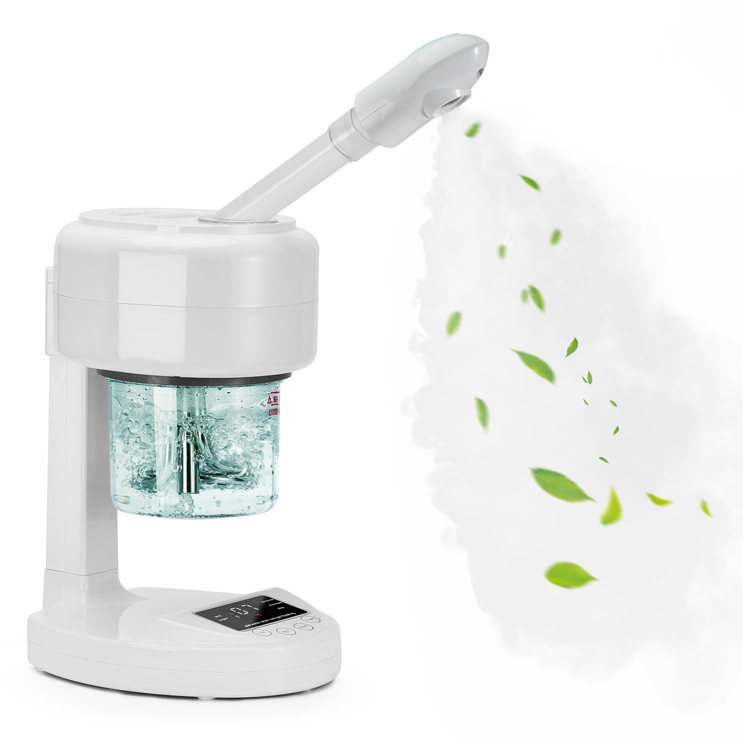 JOSTZHXIN Nano Ionic Facial Steamer with Extendable Arm & 360° Rotating Nozzle - Portable Home & Salon Face Steamer for Skin Hydration, Blackhead Removal & Spa Relaxation | Perfect for Facial Treatments, DIY Skincare & Professional Esthetician Use