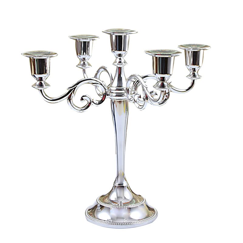 3 Heads & 5 Heads European Style Metal Candle Holders - Vintage Dining Table Decor for Wedding, Party, Home Decoration | Perfect for Romantic Dinners, Holiday Centerpieces & Gift Giving