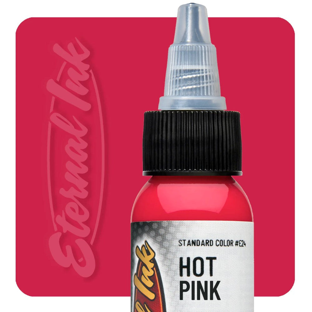Eternal Ink Hot Pink - Long-Lasting Vibrant Tattoo Ink for Professional Artists | Perfect for Sleeves, Cover-Ups & Body Art