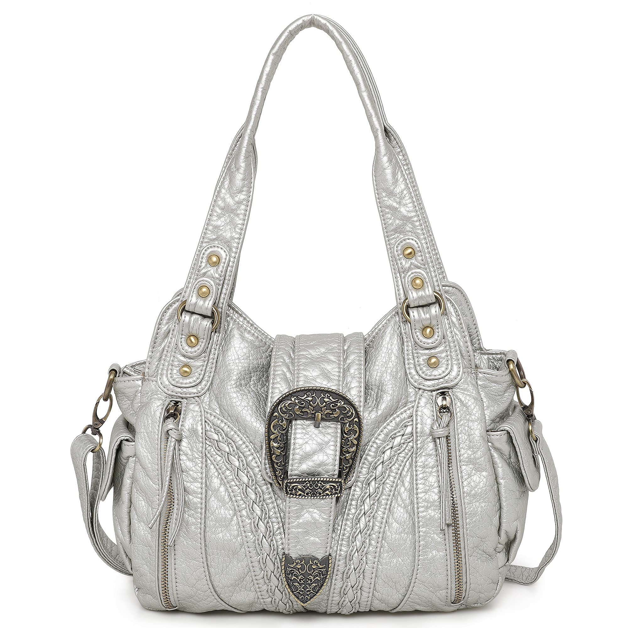 Montana West Leather Crossbody Bag for Women - Concealed Carry Purse for Daily Use