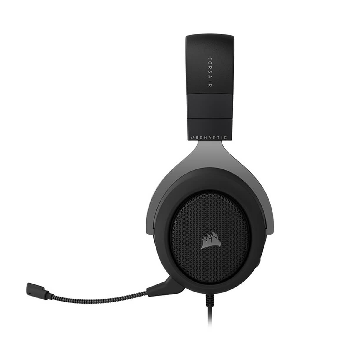 Corsair HS60 HAPTIC Gaming Headset with Haptic Bass - Wired USB Headphones for PC, PS4, PS5 - Noise Cancelling Mic - Black - Perfect for FPS, MOBA Games & Streaming