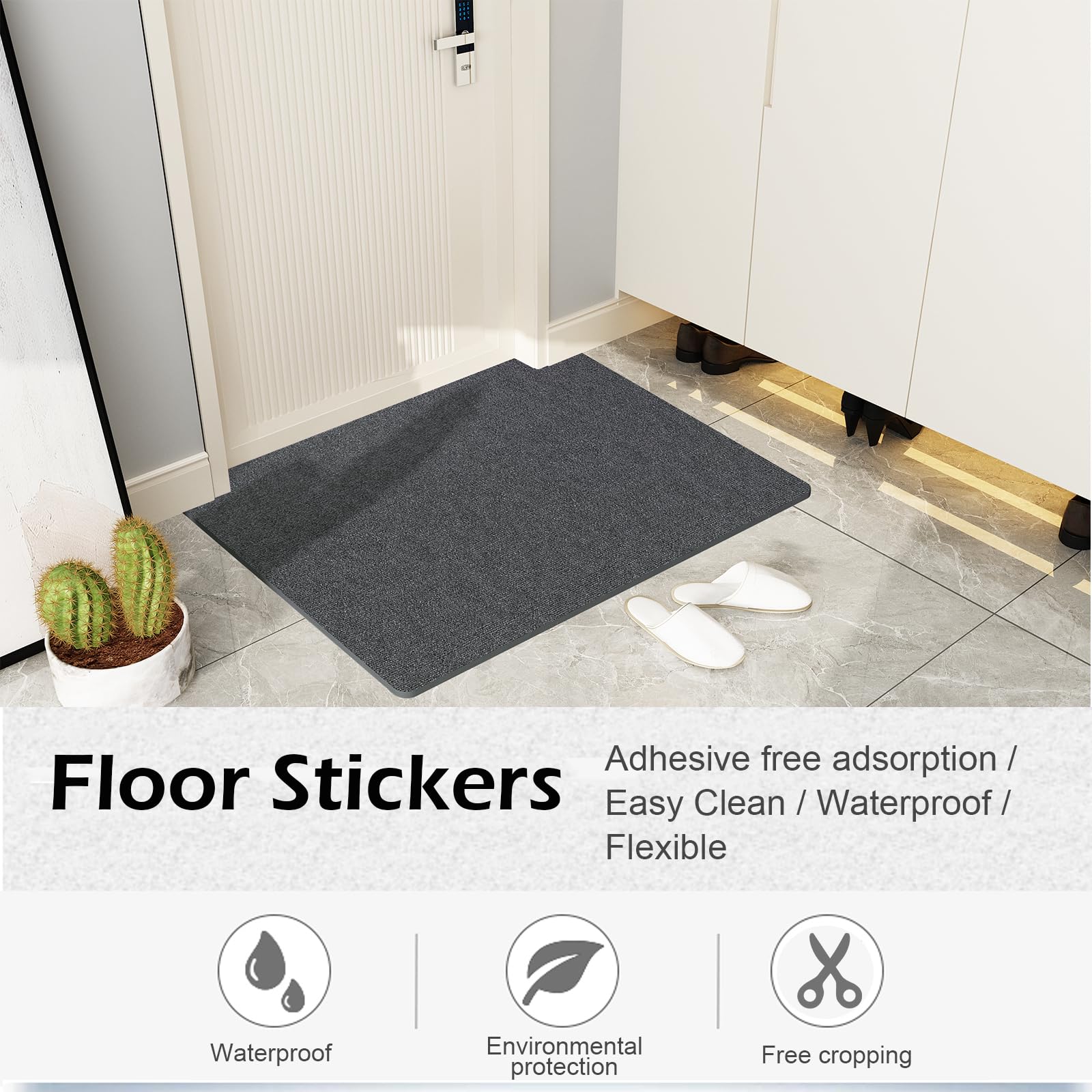 Premium Non-Slip Peel and Stick Carpet Tiles - 15.7