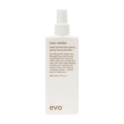 EVO Icon Welder Heat Protection Spray - Leave-In Heat Protectant for Hair - Style Support & Shine Enhancer - Perfect for Styling, Blow Drying & Heat Tools