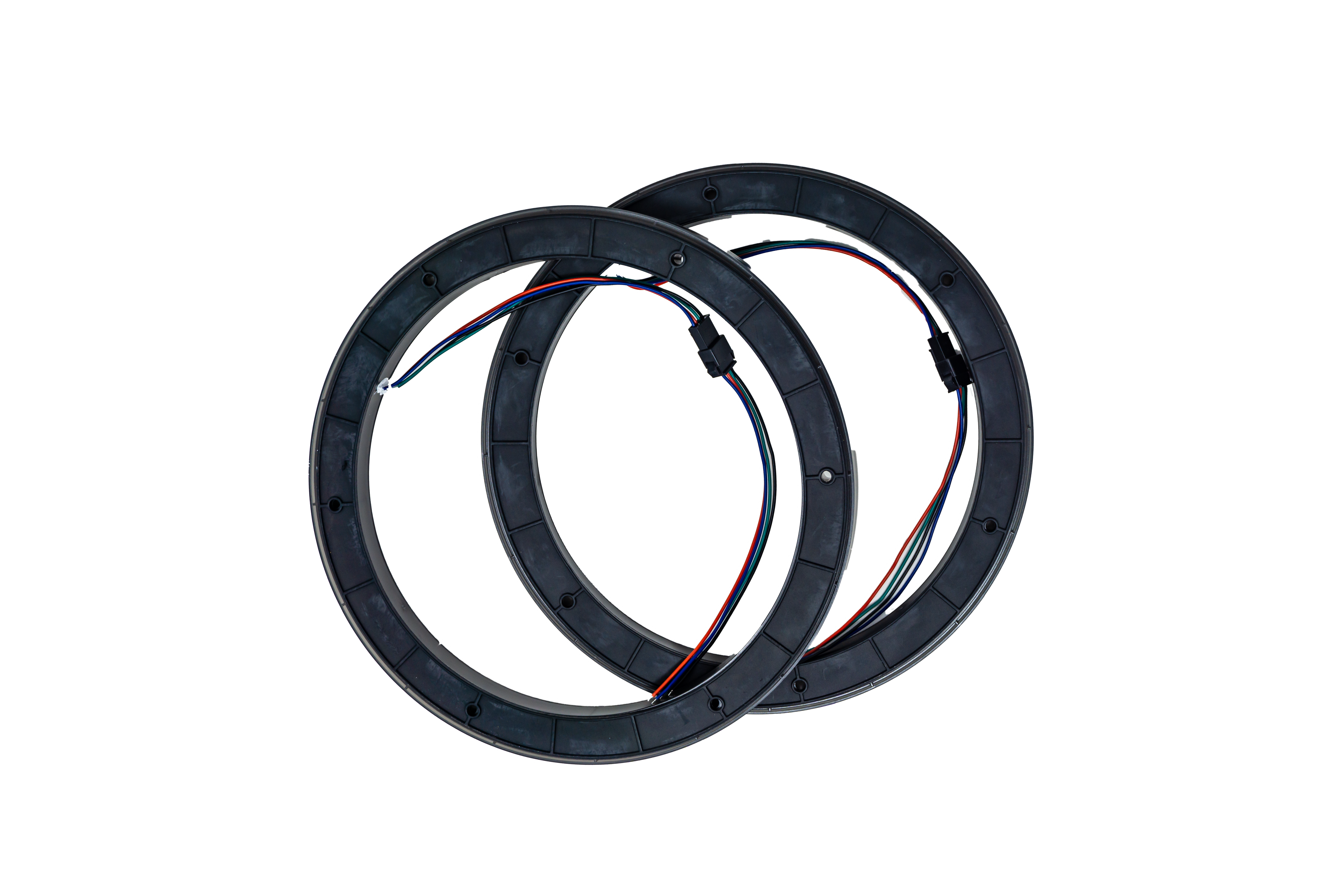 8 RGB LED Speaker Rings (Pair) - Colorful Audio Lighting for UTV, ATV, Motorcycles & Cars | Enhance Your Ride with Vibrant Sound & Light Effects