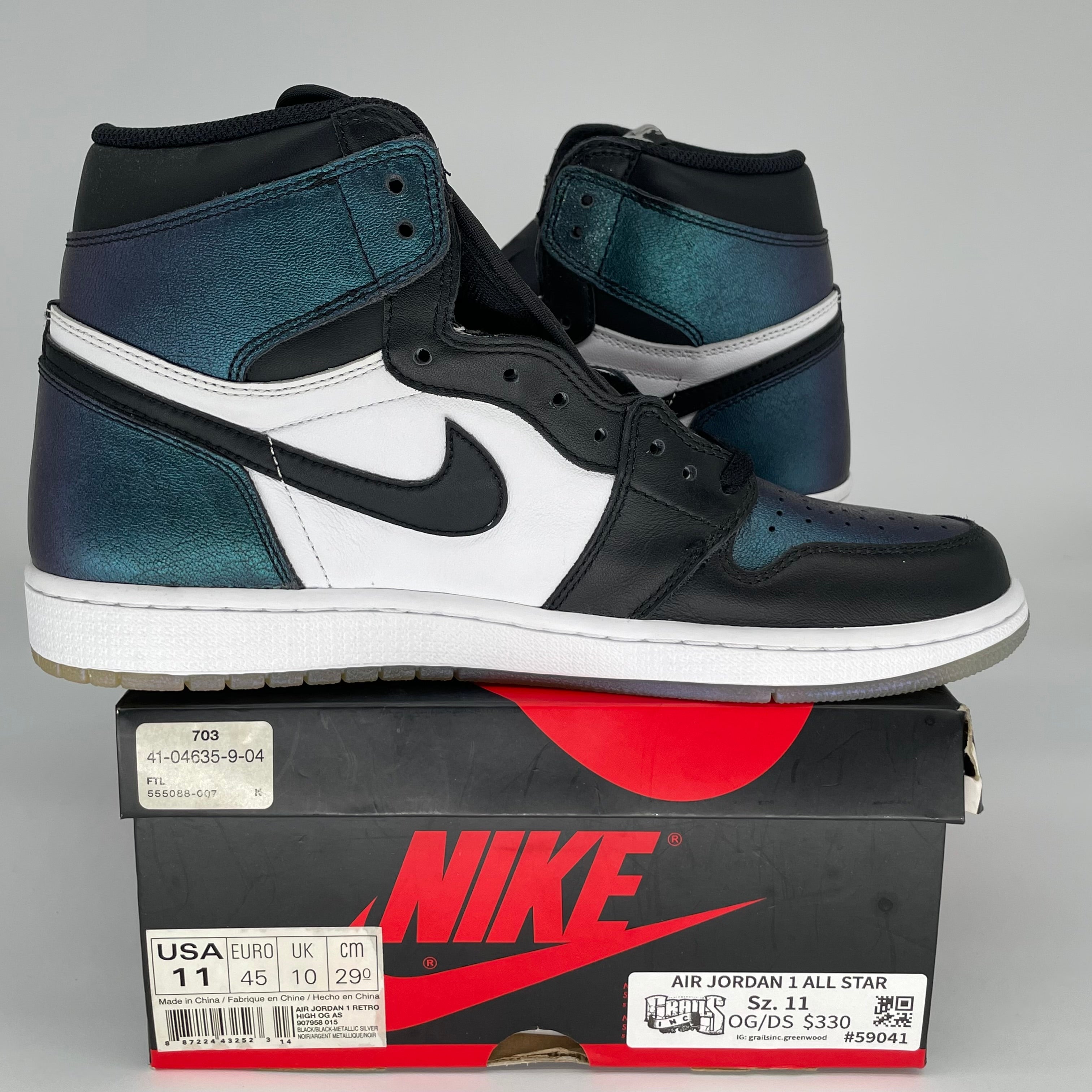 AIR JORDAN 1 ALL STAR Basketball Shoes Men's Size 11 - Style 907958-015 | Retro High Top Sneakers for NBA Games & Street Fashion