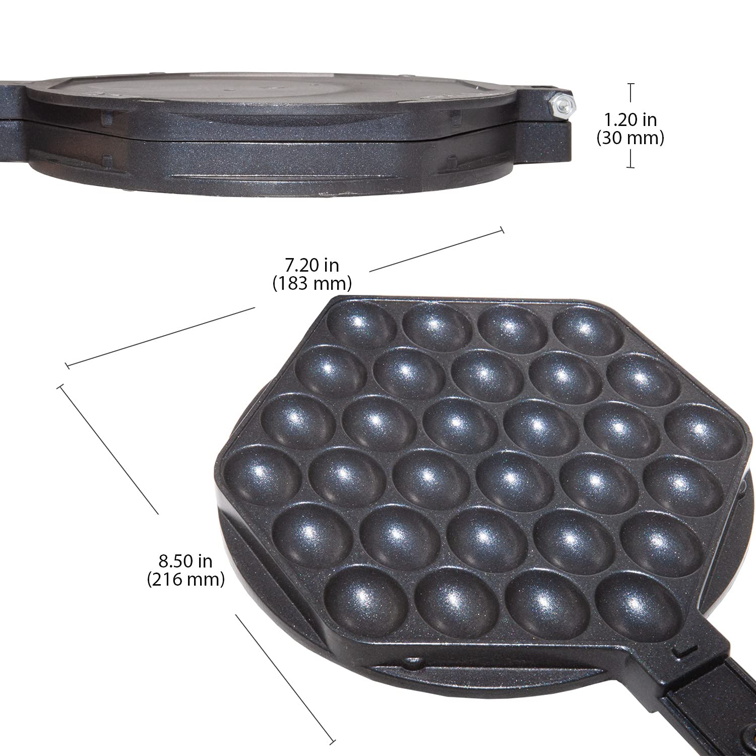 ALDKitchen Bubble Waffle Maker - Nonstick Electric Egg Waffle Maker with Removable Mold | Perfect for Hong Kong Style Egg Puffs, Breakfast & Dessert Making at Home