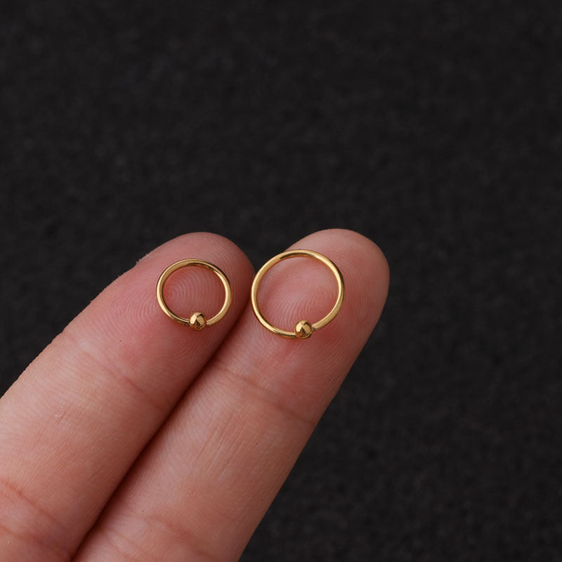 20G Surgical Steel Letter Dangle Hoop Earrings for Women - Minimalist Alphabet Jewelry, Hypoallergenic & Tarnish-Resistant - Perfect for Everyday Wear, Gifts & Special Occasions | HSPJ1991