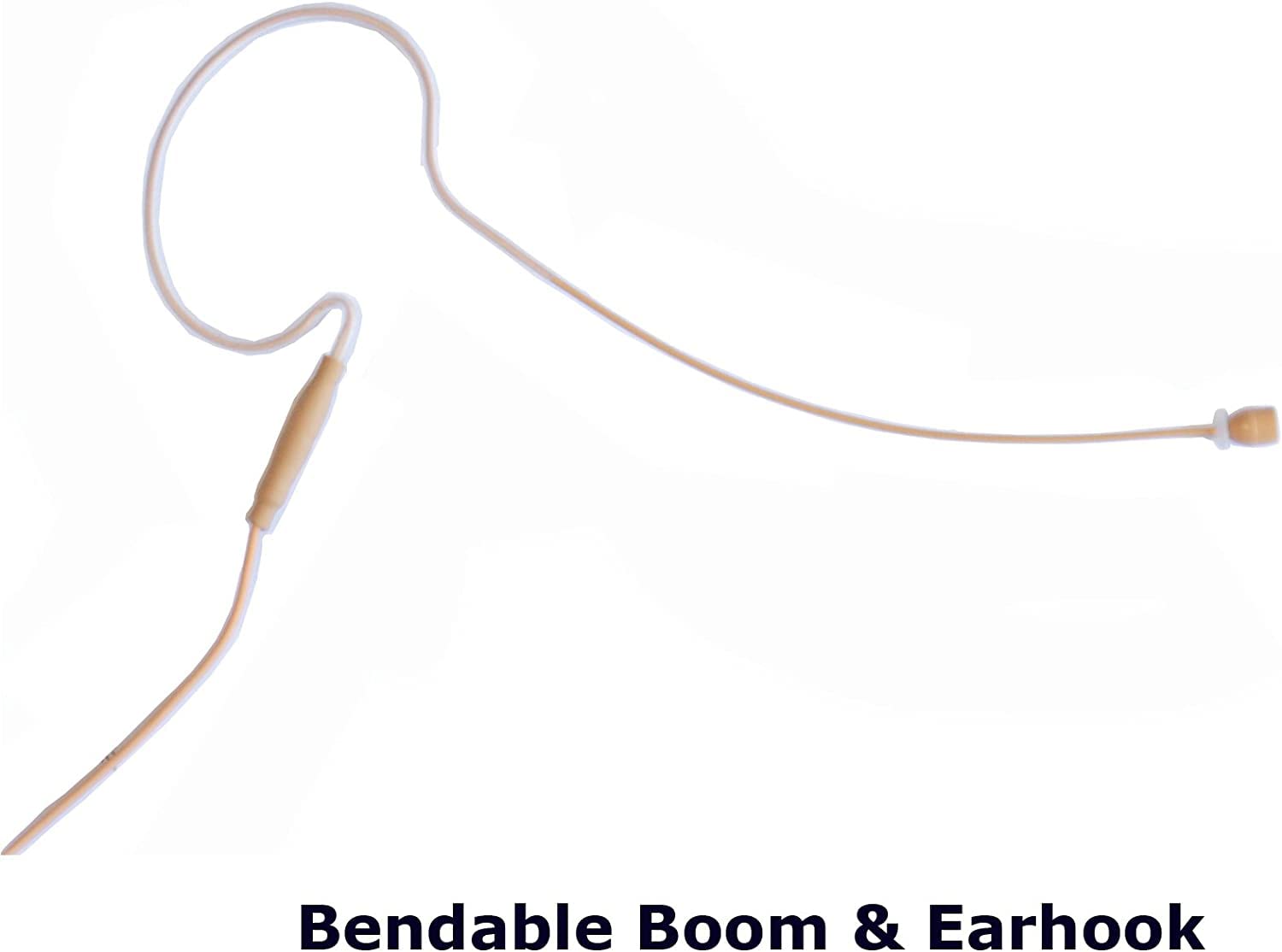 U-VOICE UVS-70D-SH4 Professional Earhook Headset Microphone with Detachable Cable - Compatible with Shure Wireless Systems - Perfect for Live Performances, Public Speaking & Broadcast Studios